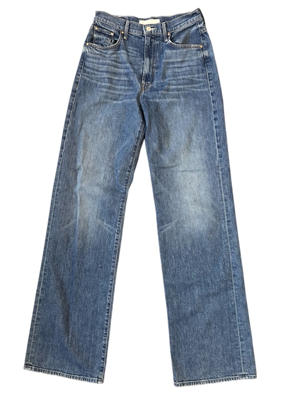 Mother The Maven Heel Jeans Size 28 High Rise Straight Leg Medium Wash